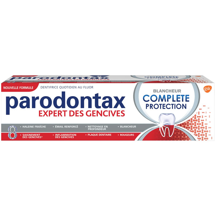 PARODONTAX – Dentifrice blancheur protection complète 75 ml