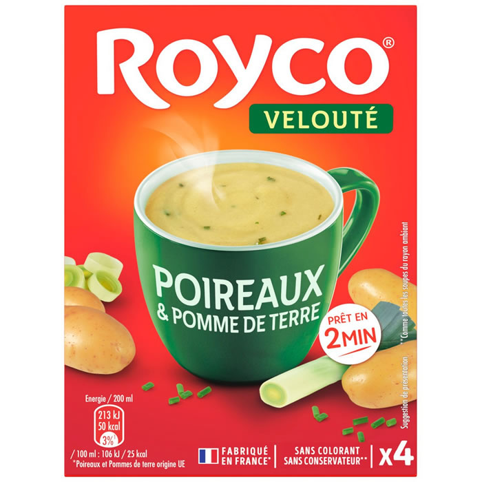 ROYCO – Soupe velouté instantanée aux poireaux et pomme de terre 130g