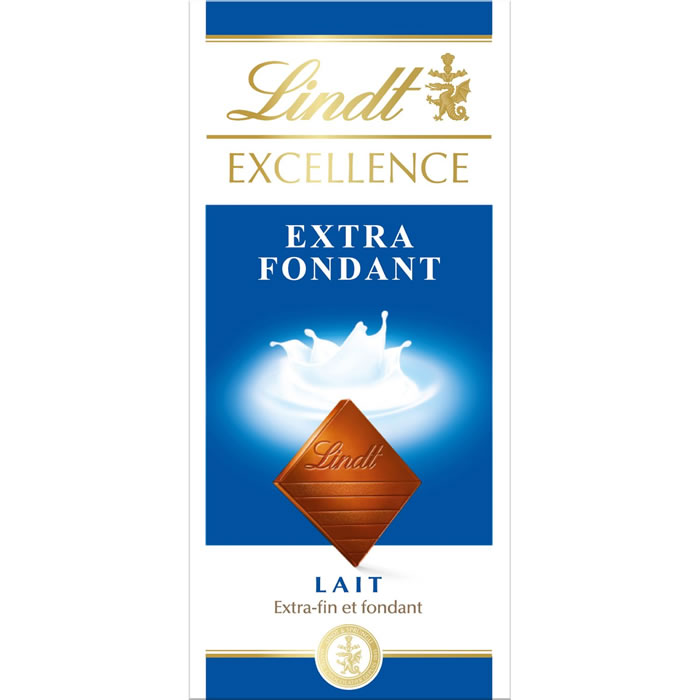 LINDT Excellence – Tablette de chocolat au lait 100g