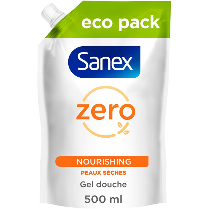SANEX Zéro % – Recharge gel douche nourrissant 500 ml