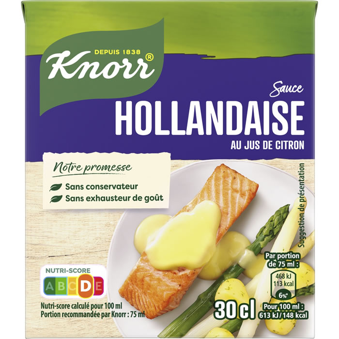 KNORR – Sauce hollandaise au jus de citron – 30 cl
