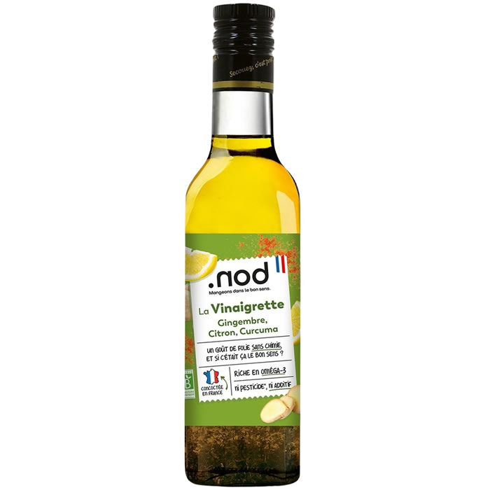 .NOD – Vinaigrette au gingembre, curcuma et citron bio – 24 cl