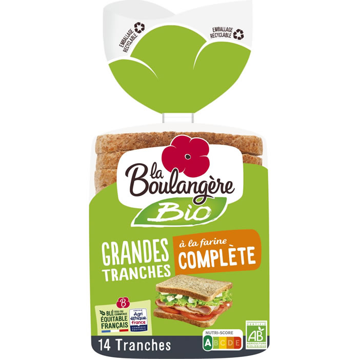 LA BOULANGERE – Pain de mie complet bio 500g