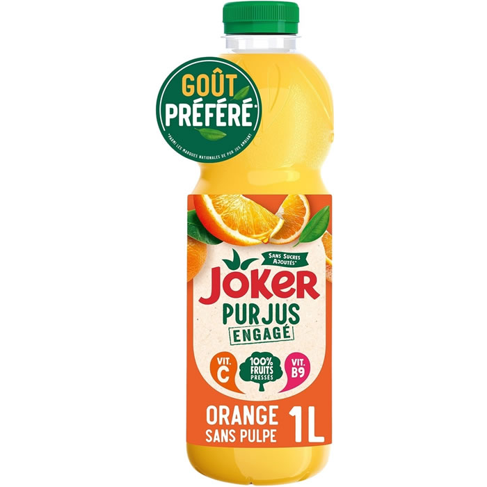 JOKER Pur Jus Engagé – Jus d’orange sans pulpe 1 L