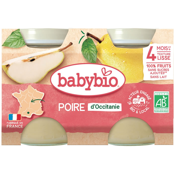 BABYBIO – Poire Williams 2 x 130 g