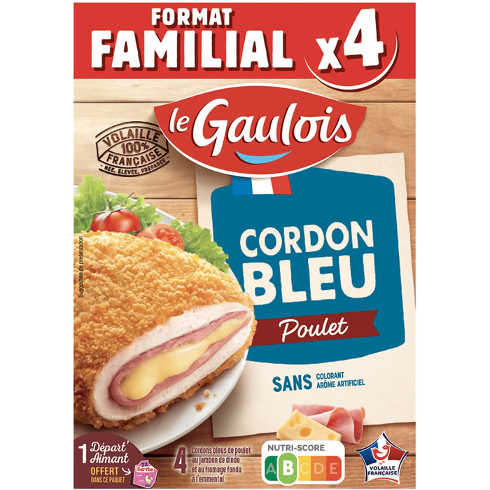LE GAULOIS – Cordons bleus de poulet 400g