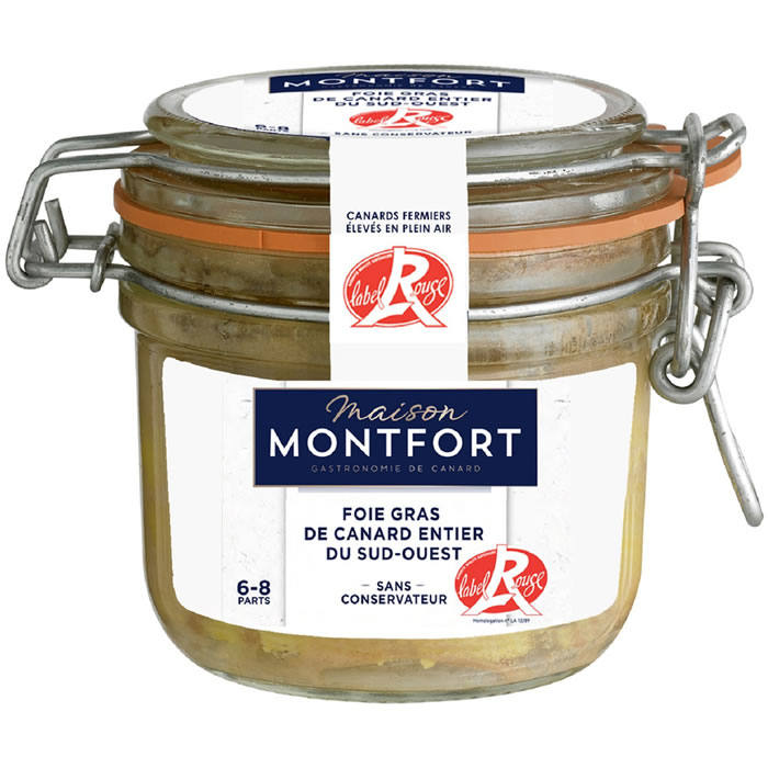 MAISON MONTFORT Foie gras de canard entier du Sud-Ouest Label Rouge