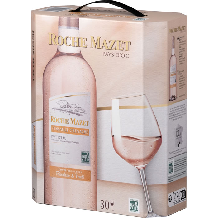 Roche Mazet – Vin rosé IGP Pays d’Oc 3 L