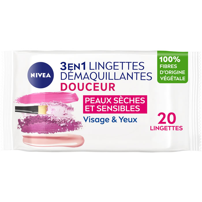 NIVEA – Lingettes démaquillantes 20 lingettes