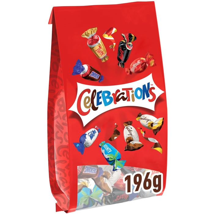 CELEBRATIONS – Assortiment de bonbons au chocolat et biscuits 196g
