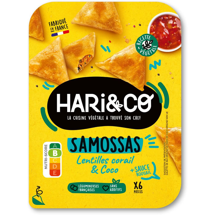 HARI & CO – Samossas aux lentilles de corail et coco sauce rougail