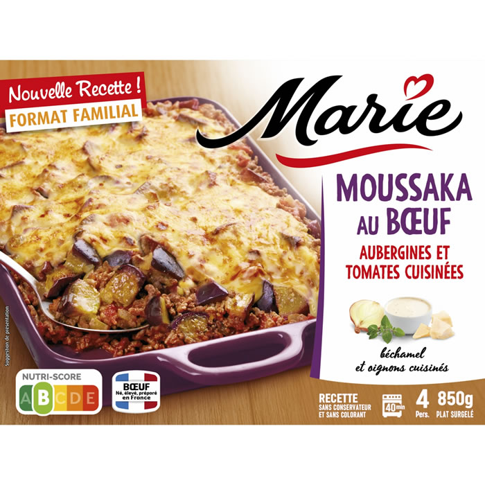 MARIE – Moussaka au boeuf 850g
