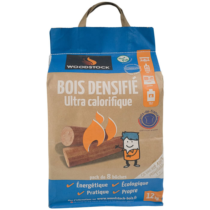 WOODSTOCK Bûches de bois densifié