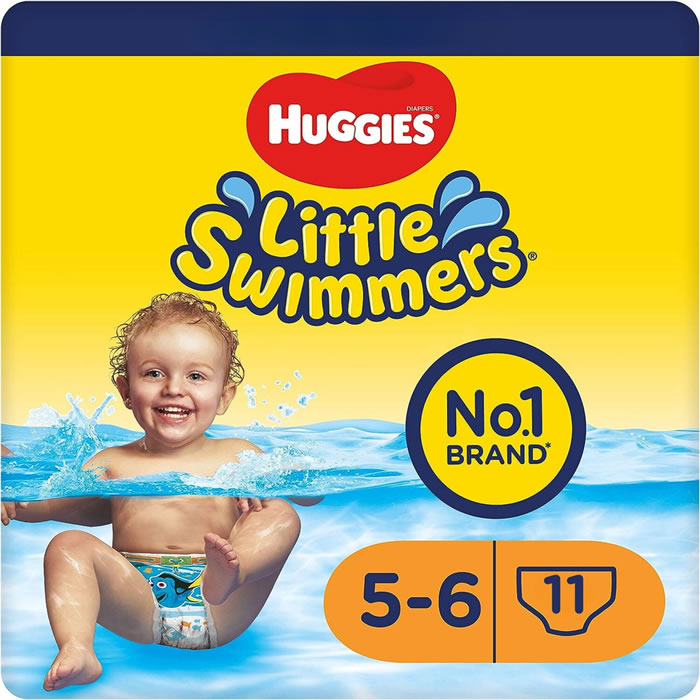 HUGGIES Little Swimmers – Culottes de bain et piscine jetables taille 5-6 (12-18 kg) 11 culottes
