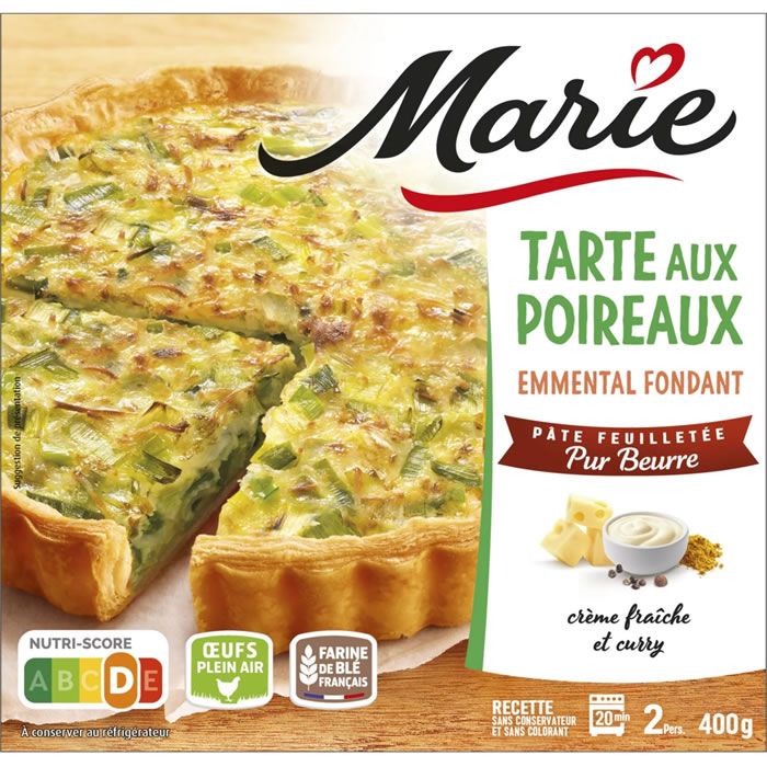 MARIE – Tarte aux poireaux 400g