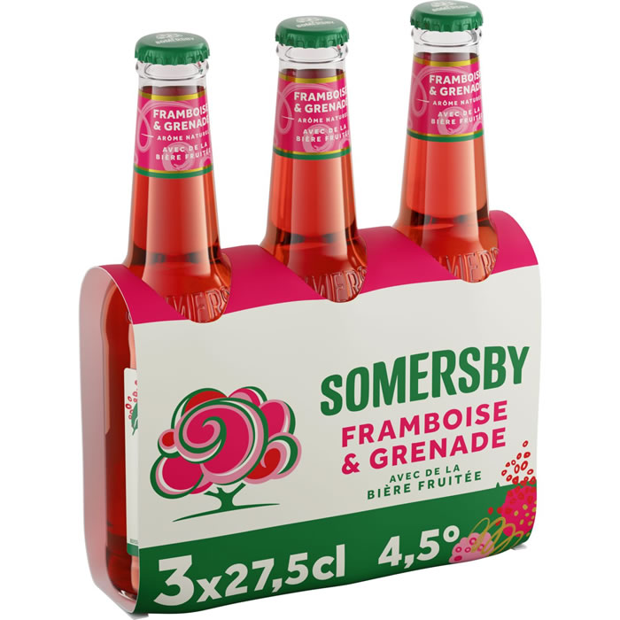 SOMERSBY – Bière aromatisée à la framboise 3 x 27,5 cl