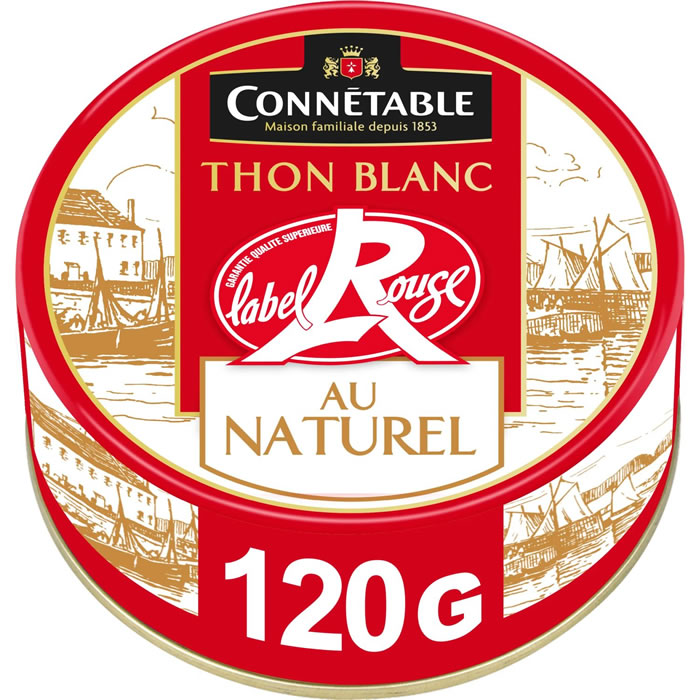 CONNETABLE – Thon blanc au naturel label rouge 120 g