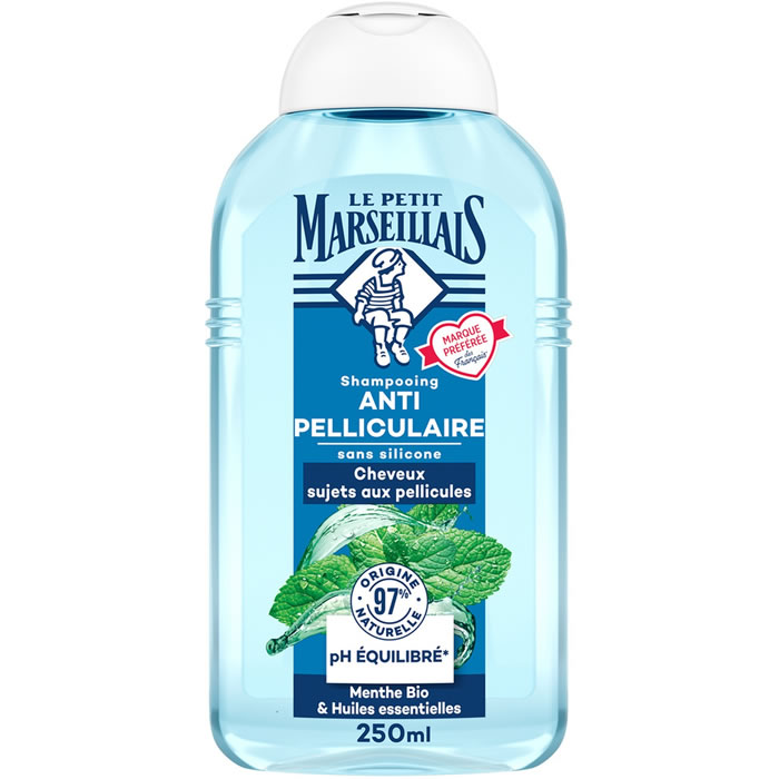 LE PETIT MARSEILLAIS – Shampoing antipelliculaire huiles essentielles et menthe 250 ml