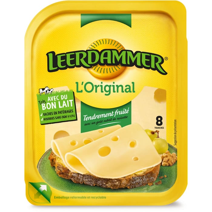 LEERDAMMER – Fromage en tranches nature 200g