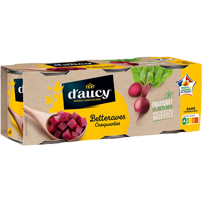 D’AUCY – Betteraves croquantes 3x130g