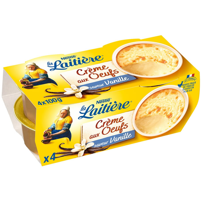 La Laitière – Crèmes aux oeufs à la Vanille 4x100g