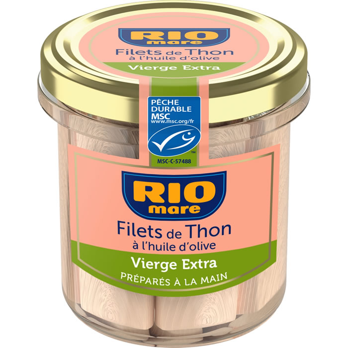 RIO MARE – Filets de thon à l’huile d’olive vierge extra MSC 130 g
