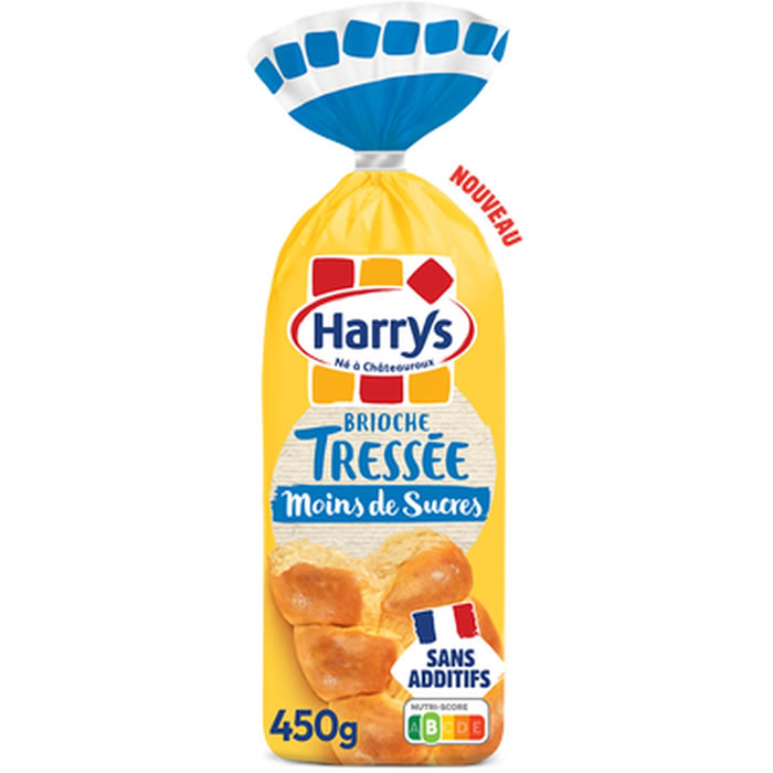HARRYS – Brioche tressée allégée en sucres (450g) 450 g