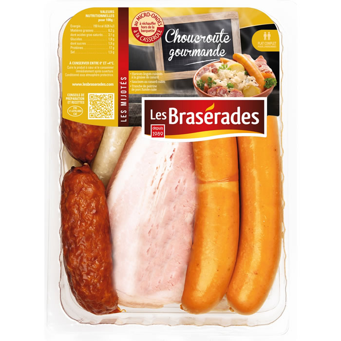 LES BRASERADES Les Mijotés – Choucroute gourmande 820 g