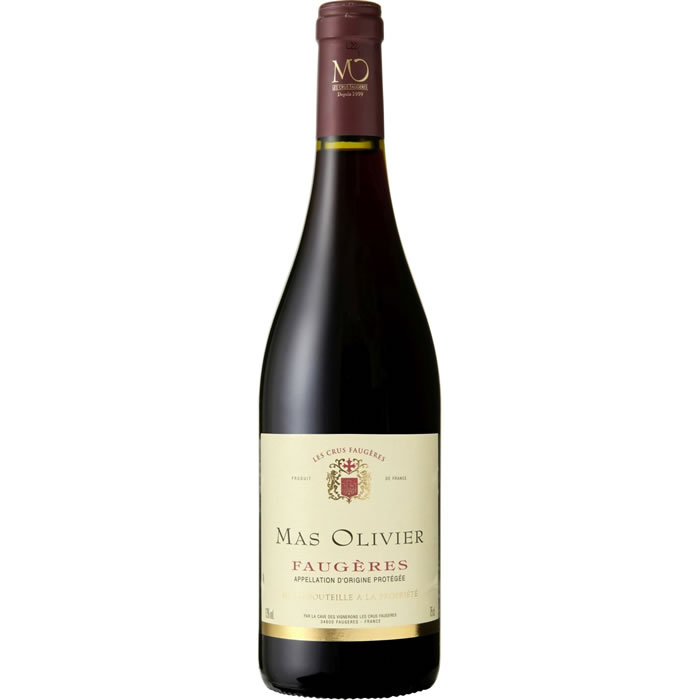 Vin rouge AOP FAUGERES Mas Olivier 75 cl