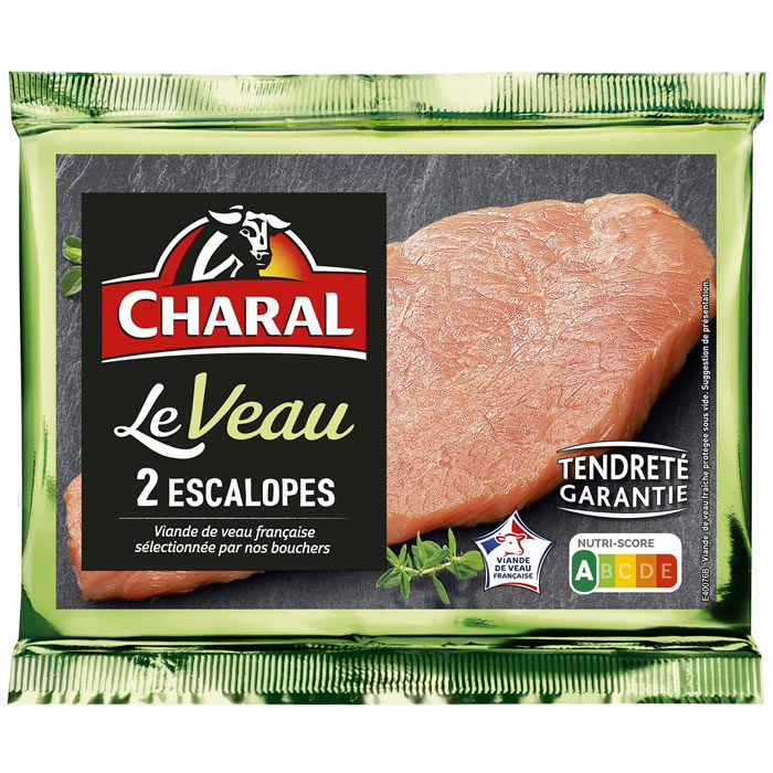 CHARAL – Escalopes de veau *** 2 x 130 g