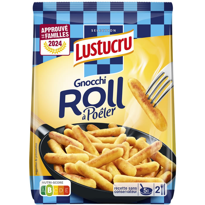 LUSTUCRU Roll – Bâtonnet de gnocchi à poêler 300g