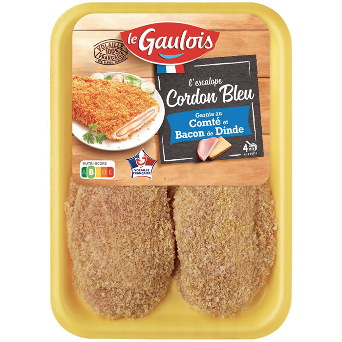 LE GAULOIS – Cordons bleus garnis au comté et bacon 240g