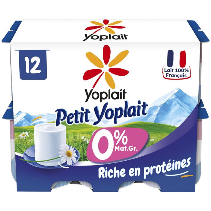 YOPLAIT – Petit suisse nature 0 % MG 12 x 60 g