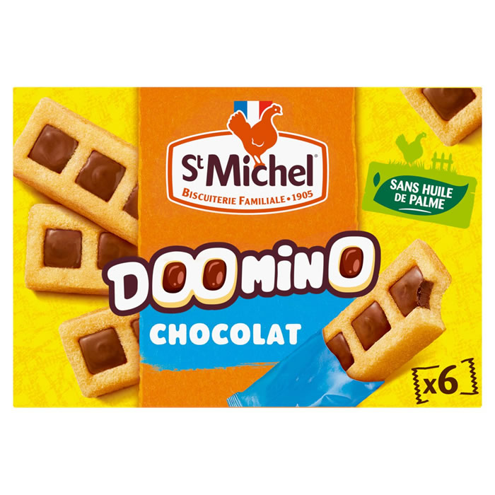 ST MICHEL Doomino – Gâteaux nappés au chocolat au lait 180 g