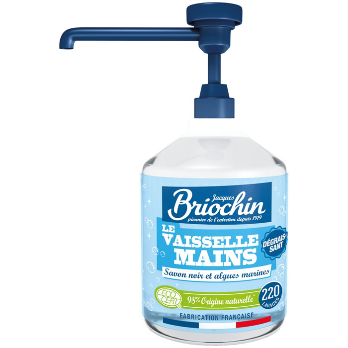 JACQUES BRIOCHIN Liquide vaisselle et mains à l’algue marine 500 ml