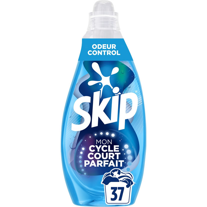 SKIP Cycle Court Lessive liquide contrôle des odeurs Moyen Format 37 lavages