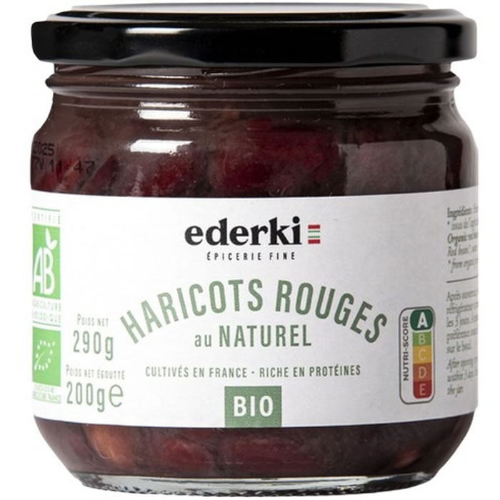 EDERKI – Haricots rouges au naturel bio – 200 g