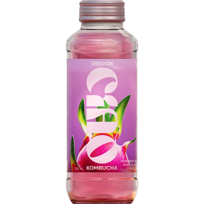 CIAO Squeezie – Kombucha saveur fruit du dragon 33 cl