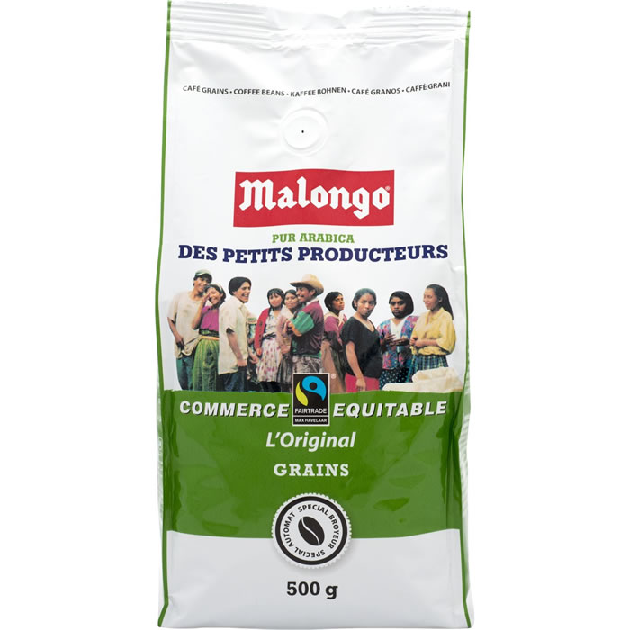 MALONGO L’Original – Café en grain pur arabica Moyen Format 500g