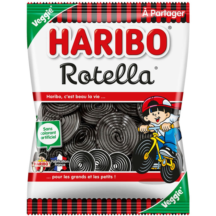 HARIBO Rotella Bonbons gélifiés à la réglisse 300g