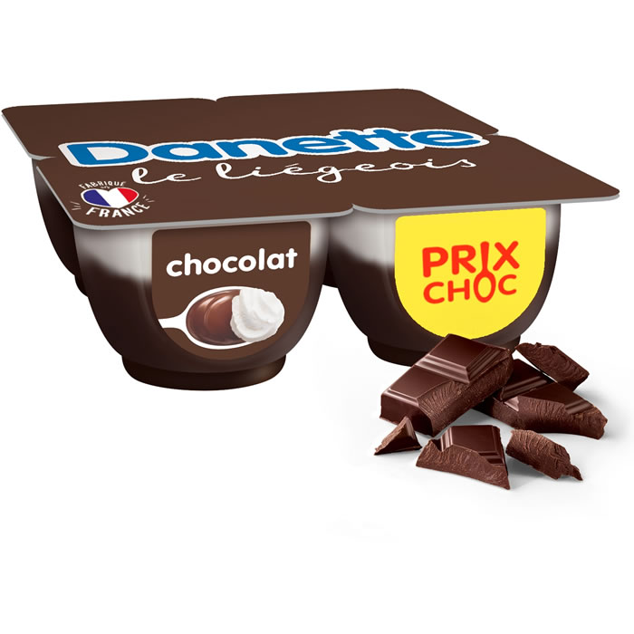 DANETTE – Liégeois au chocolat 4 x 100g