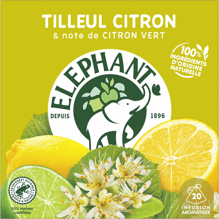 ELEPHANT Infusion tilleul citron (28g)