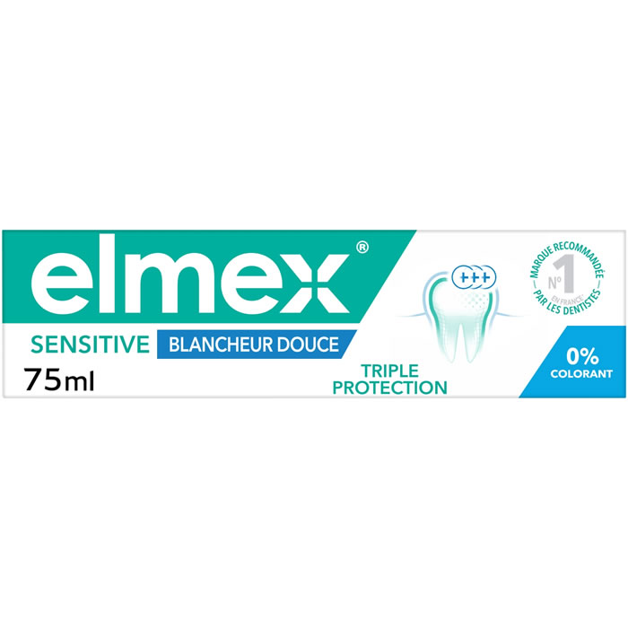 ELMEX Sensitive – Dentifrice blancheur douce 75 ml