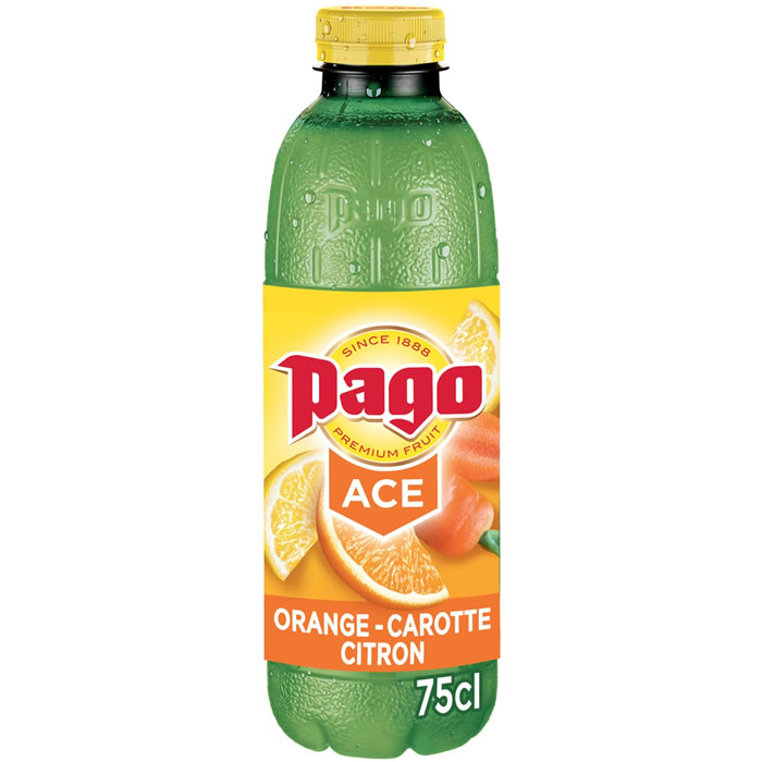 PAGO – Jus d’orange, carotte et citron 75 cl