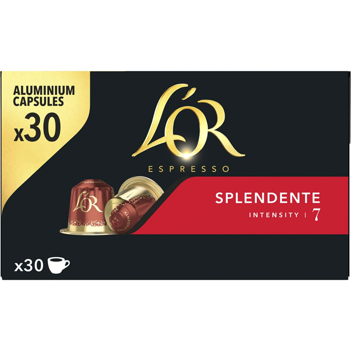 L’OR Espresso – Capsules de café splendente N°7 (30 capsules)