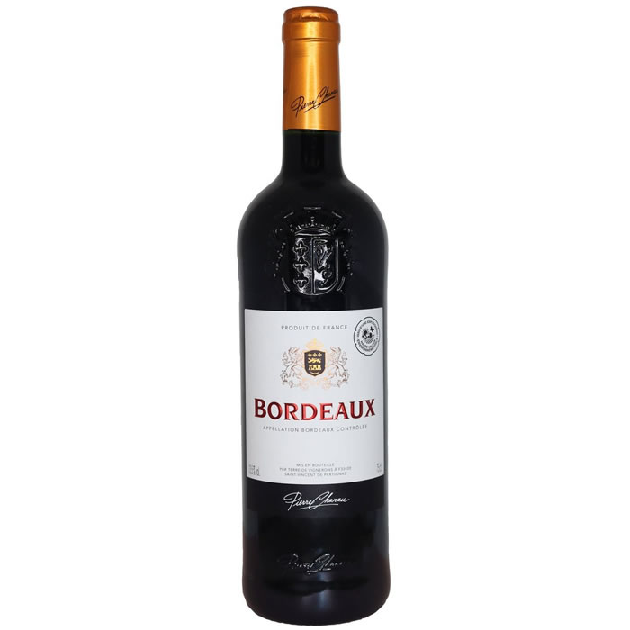Vin rouge AOP BORDEAUX Pierre Chanau 75 cl