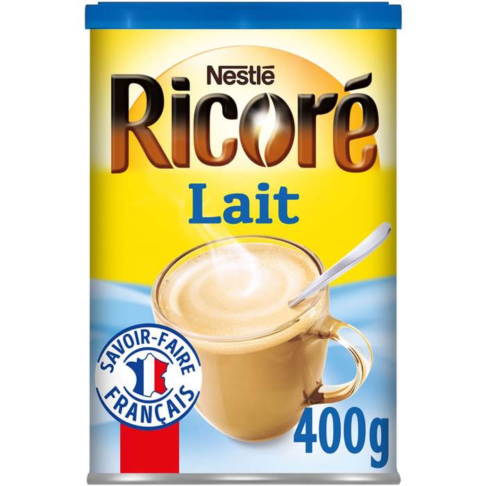 RICORE – Café au lait à la chicorée soluble (Grand Format, 400g)