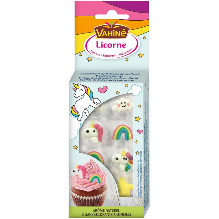 VAHINE – Décoration de confiserie Licorne 8 g