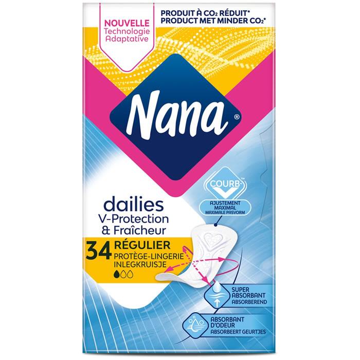 NANA Dailies Fraîcheur & Protection Protège-slips normal x34