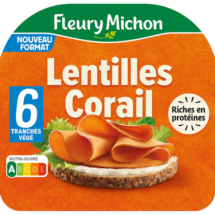 FLEURY MICHON – Tranches végétales de lentilles corail (180 g)